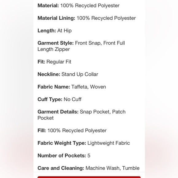 Men's Corduroy Collar Midweight Puffer
Jacket - Goodfellow & Com Black - Picture 7 of 8